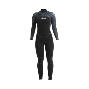 RB1 Accelerator 3/2 Fullsuit Women's- Black / White Dots